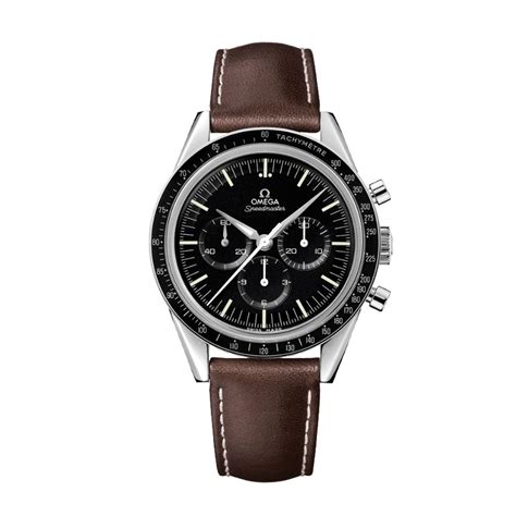 omega speedmaster moonwatch brown strap|Omega Speedmaster lug width.